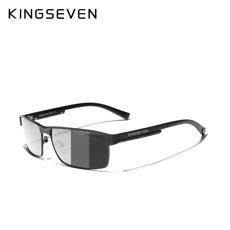 Óculos de Sol KINGSEVEN Luxo, Masculino, Polarizado, Proteção UV.