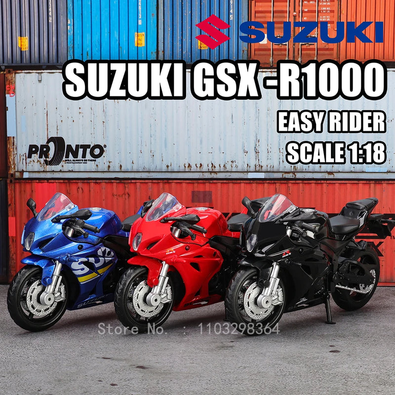 Suzuki GSX-R1000 Motocicleta de brinquedo - 20cm